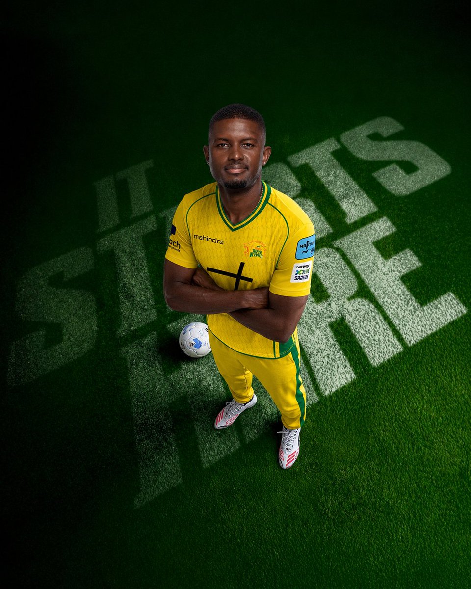 joburgsuperfans's tweet photo. Our first signing of this season 💛

Jason Holder back in Super Kings 🥳

#SA20 #WhistleForJoburg https://t.co/6DEwv7Db14