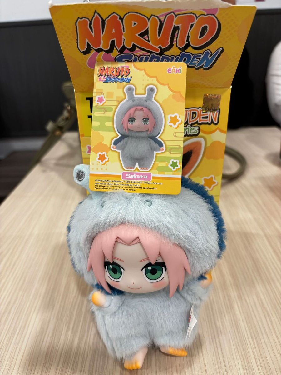 candddIee's tweet photo. Wts Naruto labubu eaki v1 Sakura. 235k Unseal &amp; New. Bisa split pay di toktok / manual. 🍊 belum bisa karena ekspedisi jauh dari rumah better manual (belum include ongkir). #warunganime #labubunaruto #warungnaruto https://t.co/oIrjHHt7X0