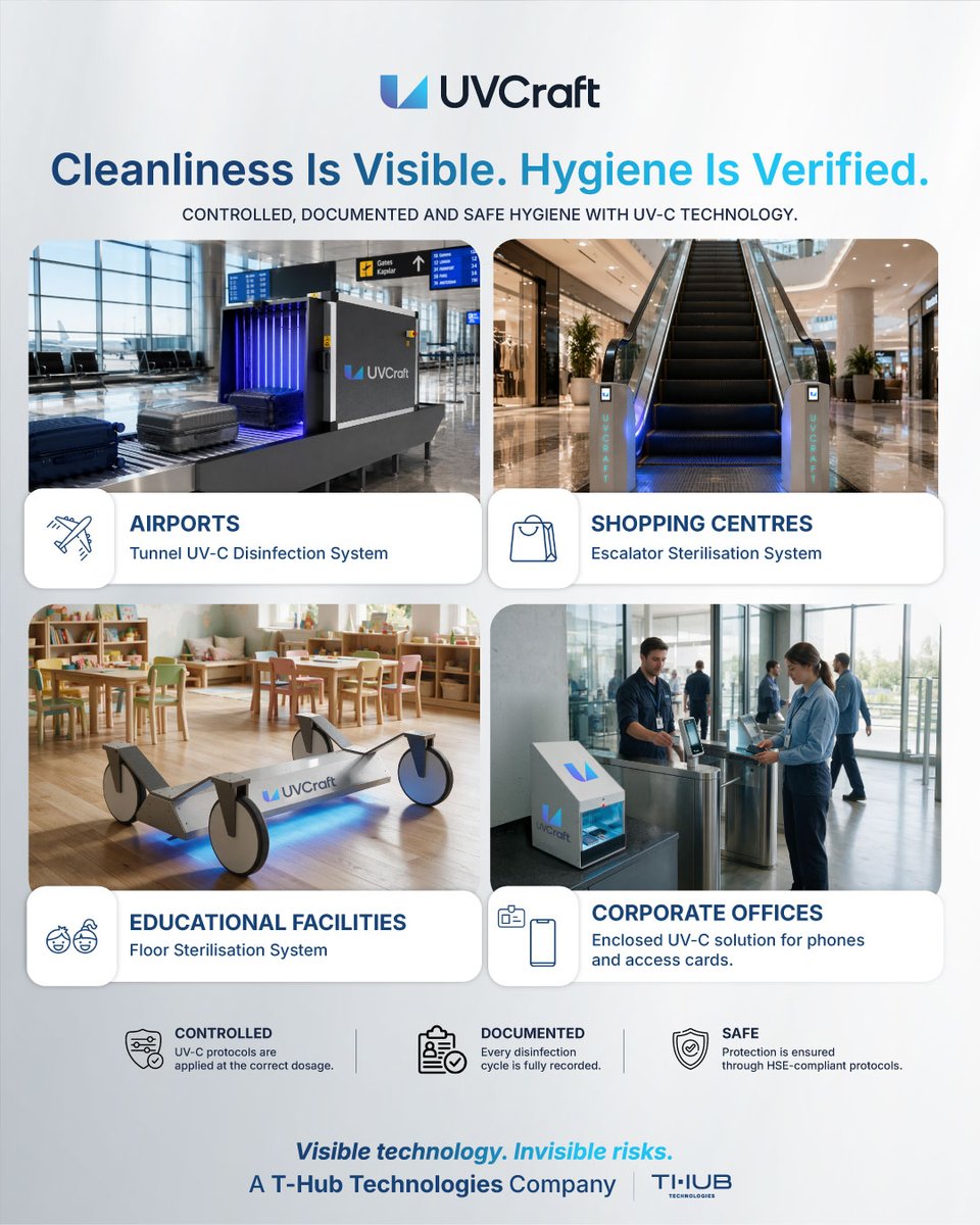 uvcraftuk's tweet photo. Visual cleanliness ≠ hygiene verification.
Documenting cleaning processes is essential in high-touch areas.

Read our latest blog post to learn more: 
https://t.co/4JR3u4ZMt6

#UVCraft #IPC #Hygiene #FacilityManagement https://t.co/8Vls5D0jUs