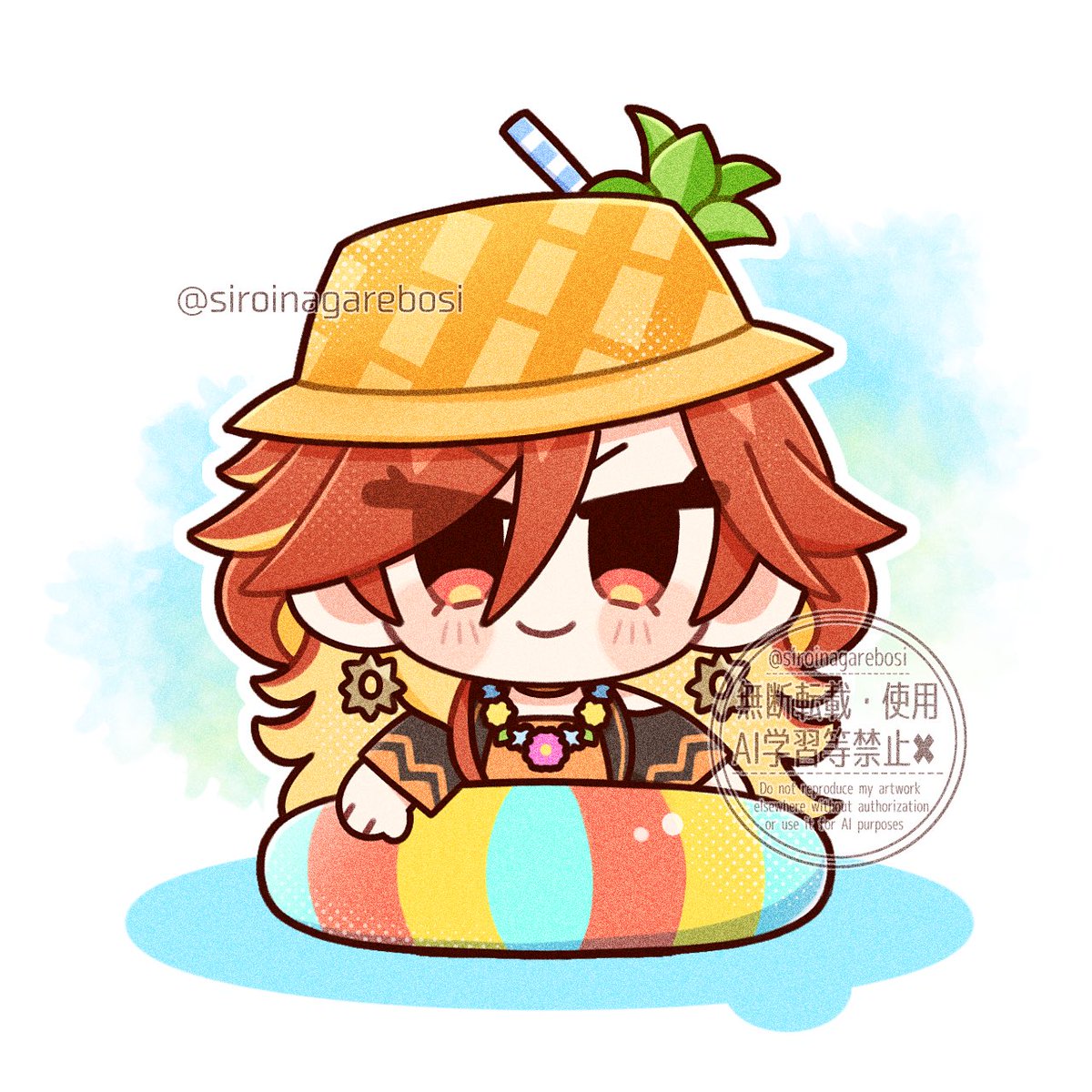 siroinagarebosi's tweet photo. 夏の絵再掲☀️ https://t.co/Qja6hNrcbW