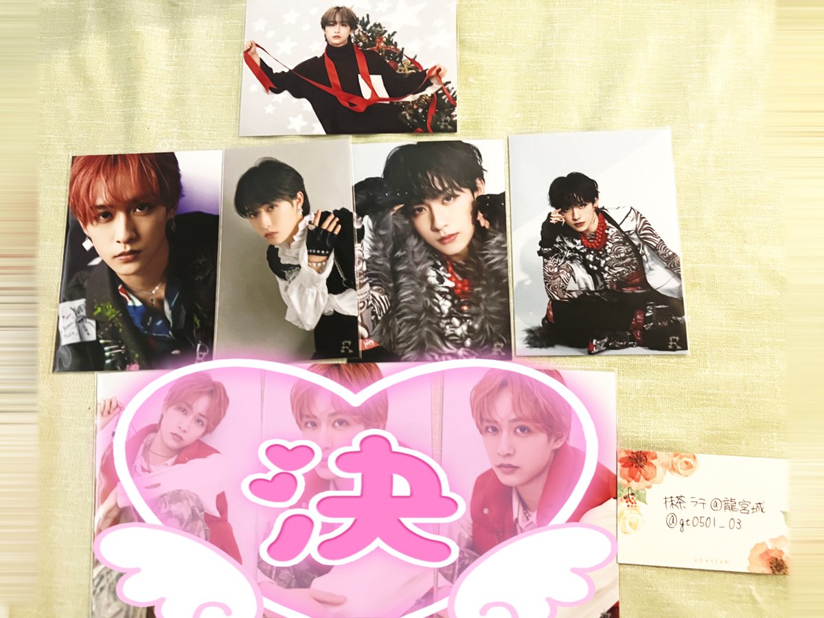 gt0501_03's tweet photo. 【交換】龍宮城 フォトセット KEIGO
25クリスマス/OSHIBAI/WALTZ/ギラリ

譲➞写真の物
求➞Ray(同種・異種問いません)

郵送でのお取引希望です。
いらっしゃればKEIGO��の方でもそうじゃなくてもお気軽にお声掛けくださいませ！
 #龍宮城  #フォトセット  #交換 https://t.co/WV2qVKAgJo