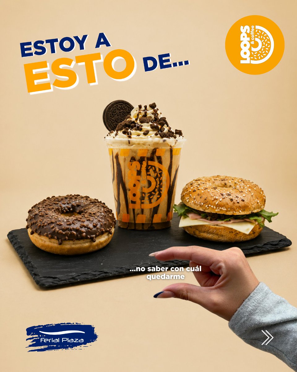 FerialPlaza's tweet photo. Hay decisiones que parecen imposibles… 🤏🍩🥯

¿Dulce o salado? ¿Un bagel, un loop o mejor acompañarlo con un café bien fresquito?

𝙀𝙣 @loopsandcoffee 𝙨𝙖𝙗𝙚𝙢𝙤𝙨 𝙦𝙪𝙚 𝙚𝙡𝙚𝙜𝙞𝙧 𝙨𝙤𝙡𝙤 𝙪𝙣𝙖 𝙤𝙥𝙘𝙞𝙤́𝙣 𝙣𝙤 𝙨𝙞𝙚𝙢𝙥𝙧𝙚 𝙚𝙨 𝙛𝙖́𝙘𝙞𝙡… 𝙥𝙤𝙧 𝙚𝙨𝙤, 𝙨𝙞 𝙥𝙪𝙚𝙙𝙚𝙨, 𝙦𝙪𝙚́𝙙𝙖𝙩𝙚 𝙘𝙤𝙣 𝙡𝙖𝙨 𝙙𝙤𝙨. 😏

Pásate por Ferial Plaza y descubre todos los sabores que te están esperando.

💬 Ahora cuéntanos: ¿eres más de dulce, de salado o de los que piden ambos?

#FerialPlaza #ConectadosContigo #LoopsAndCoffee #Guadalajara