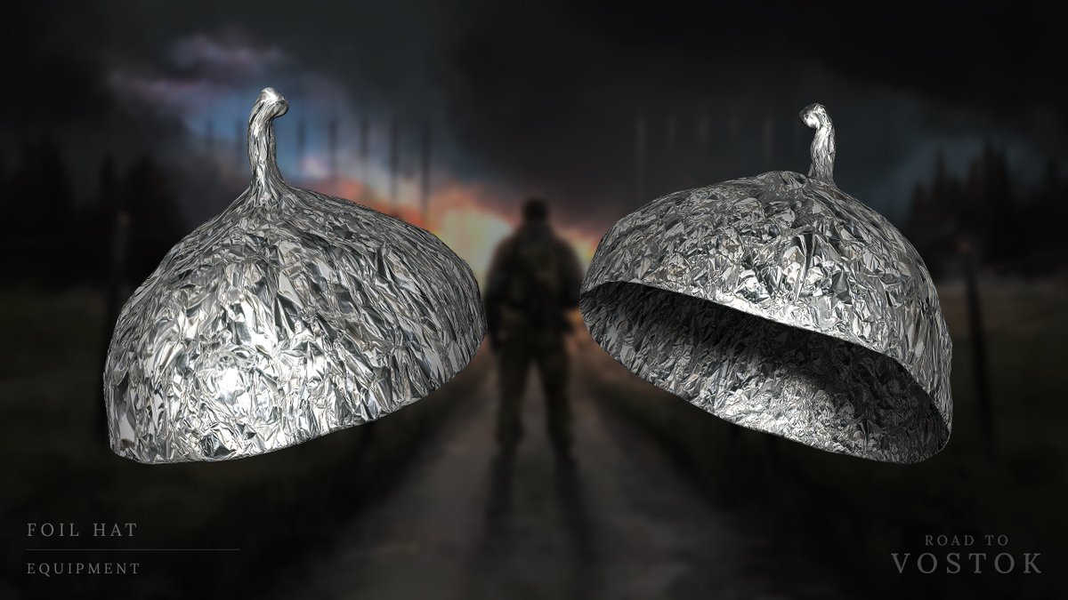roadtovostok's tweet photo. I added few new random items to the game yesterday, such as aluminum foil and since the crafting system needs more equipment-based recipes... https://t.co/SJzSLmhdm0