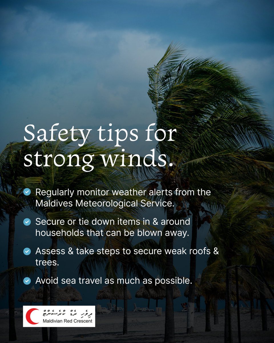 maldivianrc's tweet photo. Here are some precautions you can take to help minimize the impacts of adverse weather!🌧️ https://t.co/UBj4FEe2XE