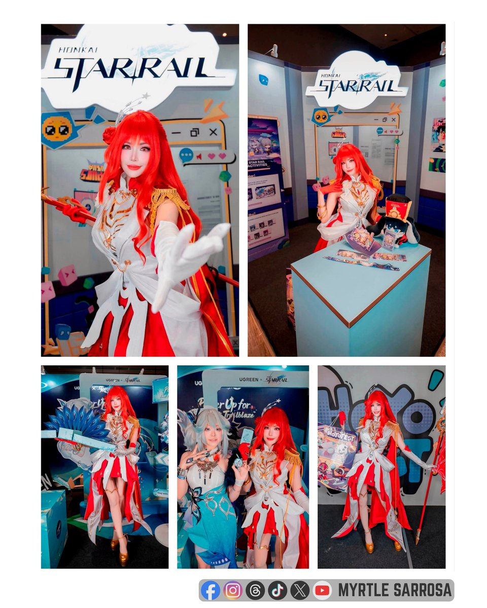 MyrtleGUpdate's tweet photo. Credits: Myrtle Sarrosa | Honkai: Star Rail
#MyrtleGailSarrosaUpdate
Myrtle Sarrosa brings Himeko Nova from Honkai: Star Rail to life at HoYo FEST 2026 Day 1! ☕🚂
#HonkaiStarRail #HoYoFEST #HoYoFEST2026 #HoYoFESTHSR #MyrtleSarrosa #Myrtle
HSR Himeko Nova Cosplay Myrtle Sarrosa https://t.co/Q3Enhydf9b