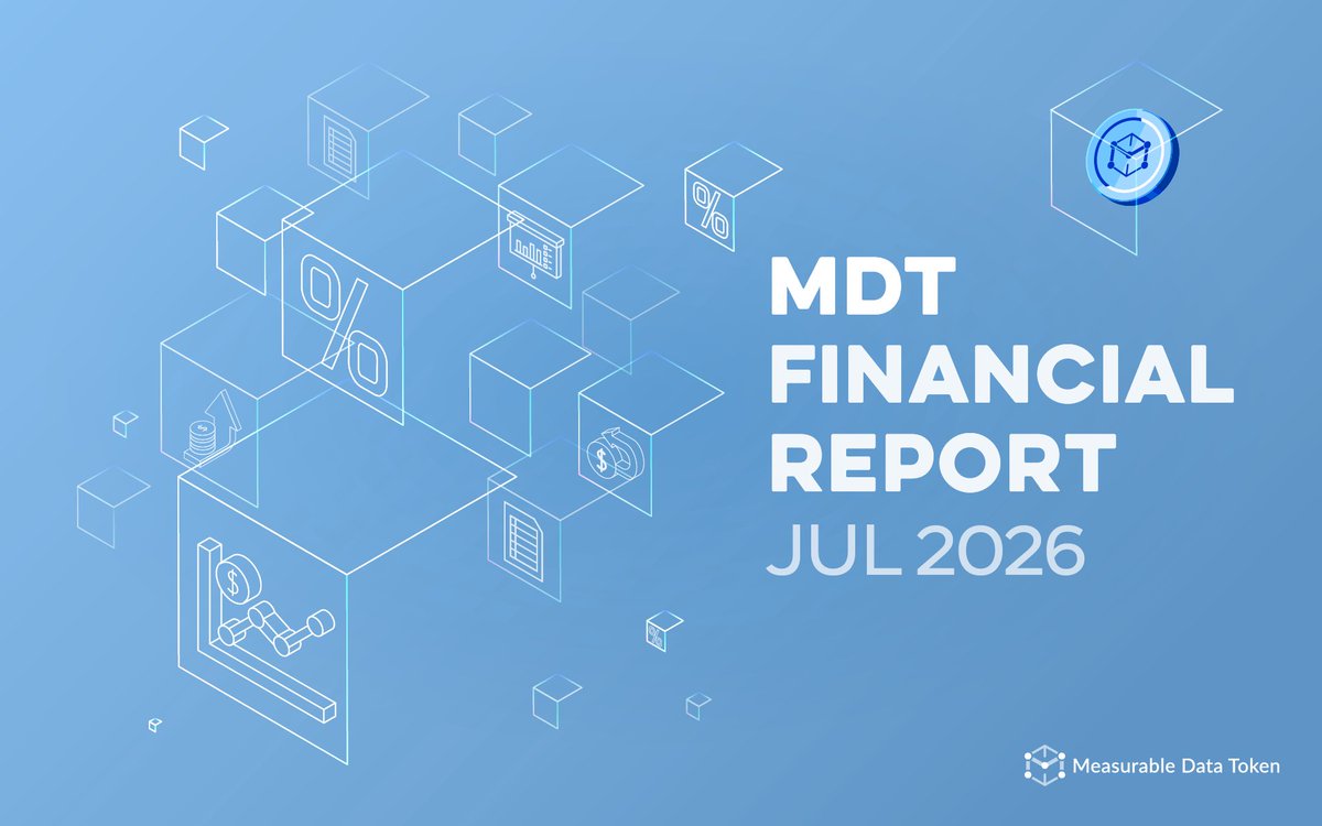 MeasurableData's tweet photo. $MDT ecosystem disclosed July 2026 user &amp; financial performance metrics on MDT Transparency Portal.

📈 Accumulated Data Sharing Users: 7,545,107 (+16% YoY)
📈 July Data Monetization Revenue: $635,511 (+23% YoY)

View the full $MDT transparency report: https://t.co/ZwD6kVOJS3 https://t.co/Es0ie0lOmG