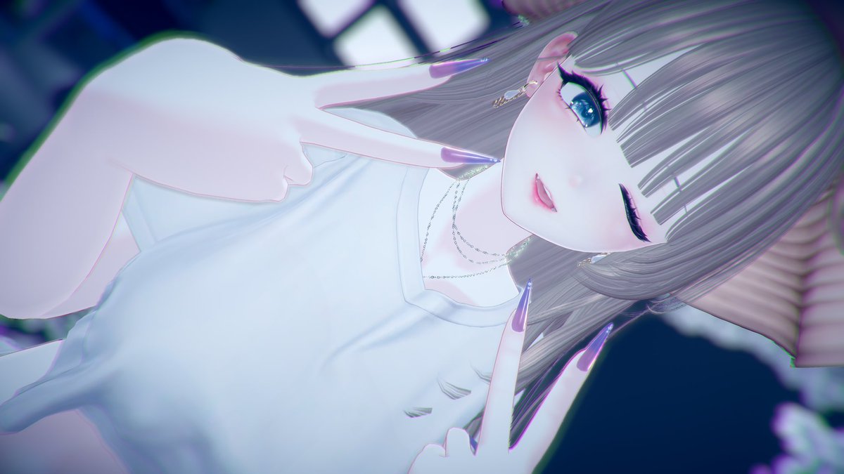 Lam1_2250's tweet photo. お気に入りの表情✌️✌️✨️

 #VRChat
 #海咲3D https://t.co/Z2Vy7IY7Mc