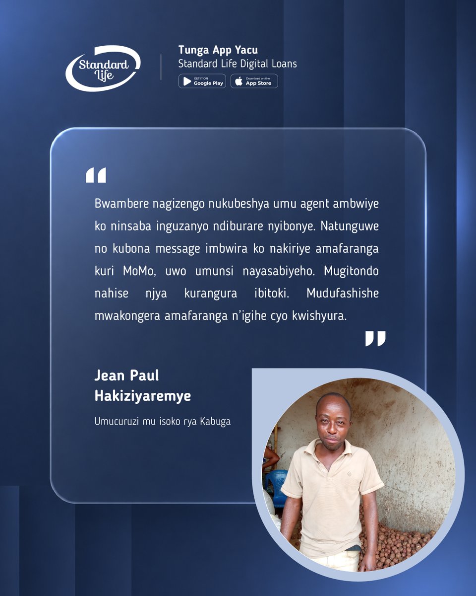 slrwandaplc's tweet photo. Tunezerwa iyo abakiriya bacu banezerewe, ubundi tukabatega amatwi
Dufatanya n'abacuruzi bato bakorera mu masoko rusange gutera intambwe yagura ubucuruzi bwabo.
Ukeneye andi makuru?
📷 Waduhamagara kuri 0788195000 | 0793153729 https://t.co/zzQx7nRlYV