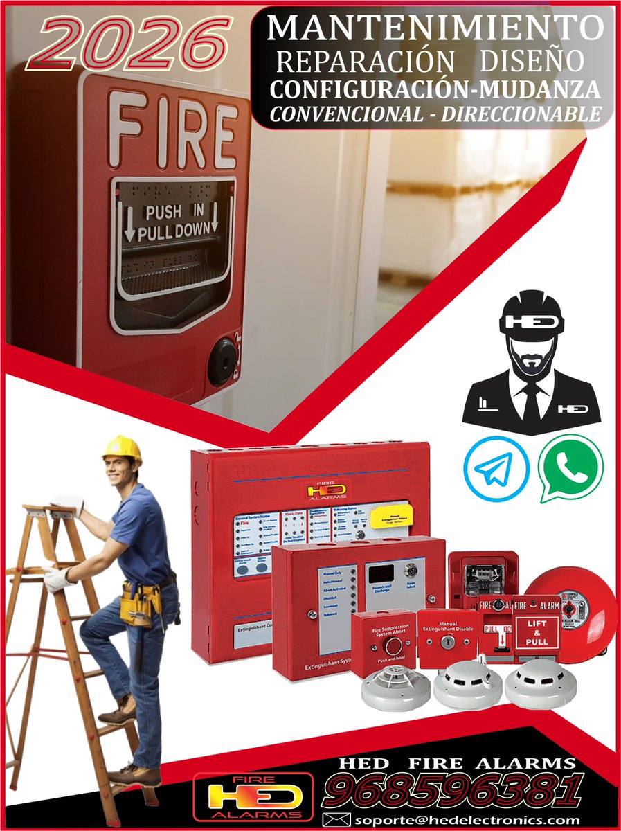 hed_sac's tweet photo. #AlarmaContraIncendios #Mantenimiento #MantenimientoPreventivo #MantenimientoCorrectivo #Instalación #FireProtection #SeguridadElectrónica #Ingeniería #DetecciónDeIncendios #ProtecciónContraIncendios #SoporteTécnico #HEDFireAlarms #TécnicosEspecializados #hedfire https://t.co/xrAwWjhUAY
