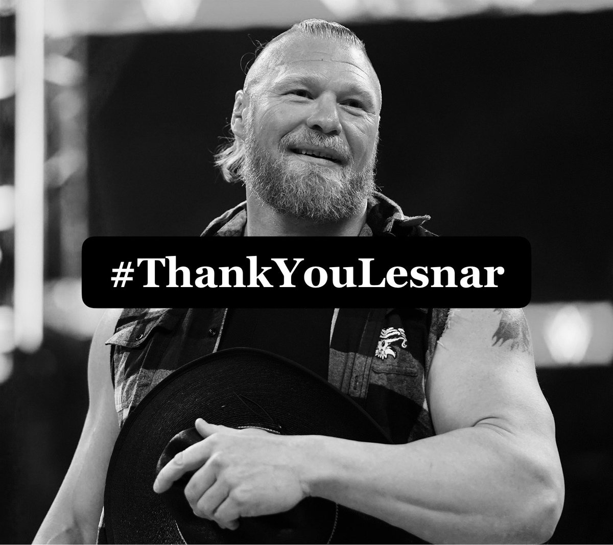 JimmieGeezer's tweet photo. @BTlavalle Brock is gone from wrestling. Itโs the end of an era. ๐ #ThankYouLesnar https://t.co/P9COUIeqmA