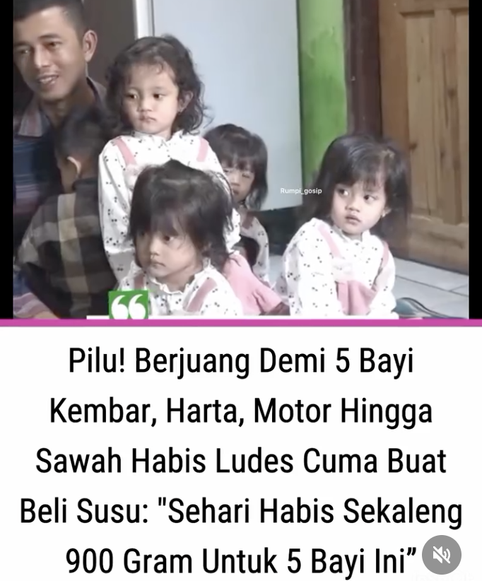 KapudS640's tweet photo. Keluarga di Kabupaten Indramayu yang dikaruniai anak kembar lima sedang jadi sorotan publik.

Demi memenuhi kebutuhan sehari-hari, mereka mengaku sudah menjual berbagai aset yang dimiliki, mulai dari sawah, sepeda motor, hingga perhiasan emas.

Di sisi lain, sang kepala keluarga juga disebut belum memiliki pekerjaan tetap. 🙏🏻