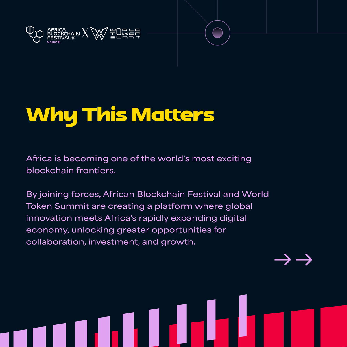 africablockfest's tweet photo. One partnership. Greater impact.

Africa Blockchain Festival and World Token Summit are joining forces to connect Africa’s fastest-growing Web3 ecosystem with a global network of investors, innovators, and industry leaders.

Together, we’re creating new opportunities for collaboration, investment, and growth.

📍 Nairobi, Kenya
📅 October 15–17, 2026

🎟️ Registration is now open.
💬 Join our official WhatsApp Community for exclusive updates, networking opportunities, and event announcements: https://t.co/QLnededQ7e

#ABF2026 #AfricaBlockchainFestival #WorldTokenSummit #Blockchain #Web3 #Innovation #AfricaTech