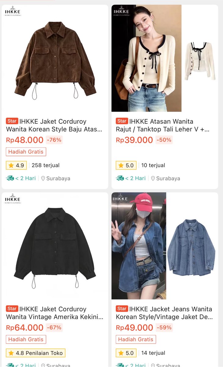 Airapeje's tweet photo. Baru aja nemu toko yang jual daily outfit yang murah poll✨ https://t.co/u7KgzSdI9o