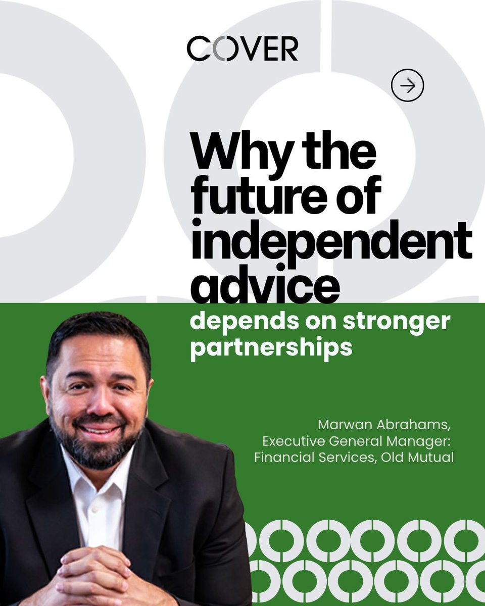 COVERchat's tweet photo. Marwan Abrahams explains why collaboration, technology, succession planning and practical support will shape the future sustainability and success of South Africa's independent adviser community.

🌾 Read the full article here: https://t.co/tdqB9CeLkt https://t.co/QzUvzpEovM