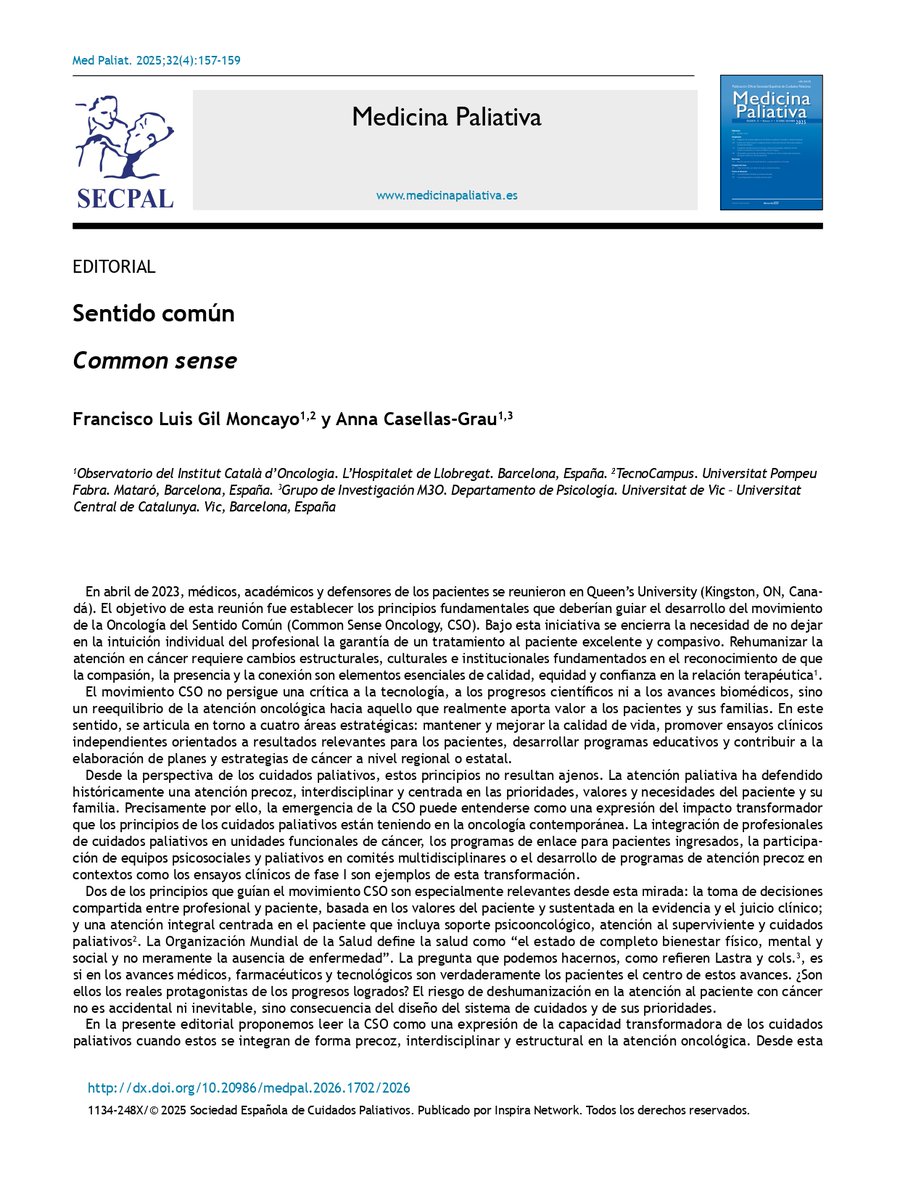 RIO_Oncology's tweet photo. El editorial del último número de la revista de @secpal_  se hace eco de "Common Sense Oncology " @csoncol 👏👏

https://t.co/XAC7CzGHG4

https://t.co/CoCH3lv6xF https://t.co/1JRcuIYmtY