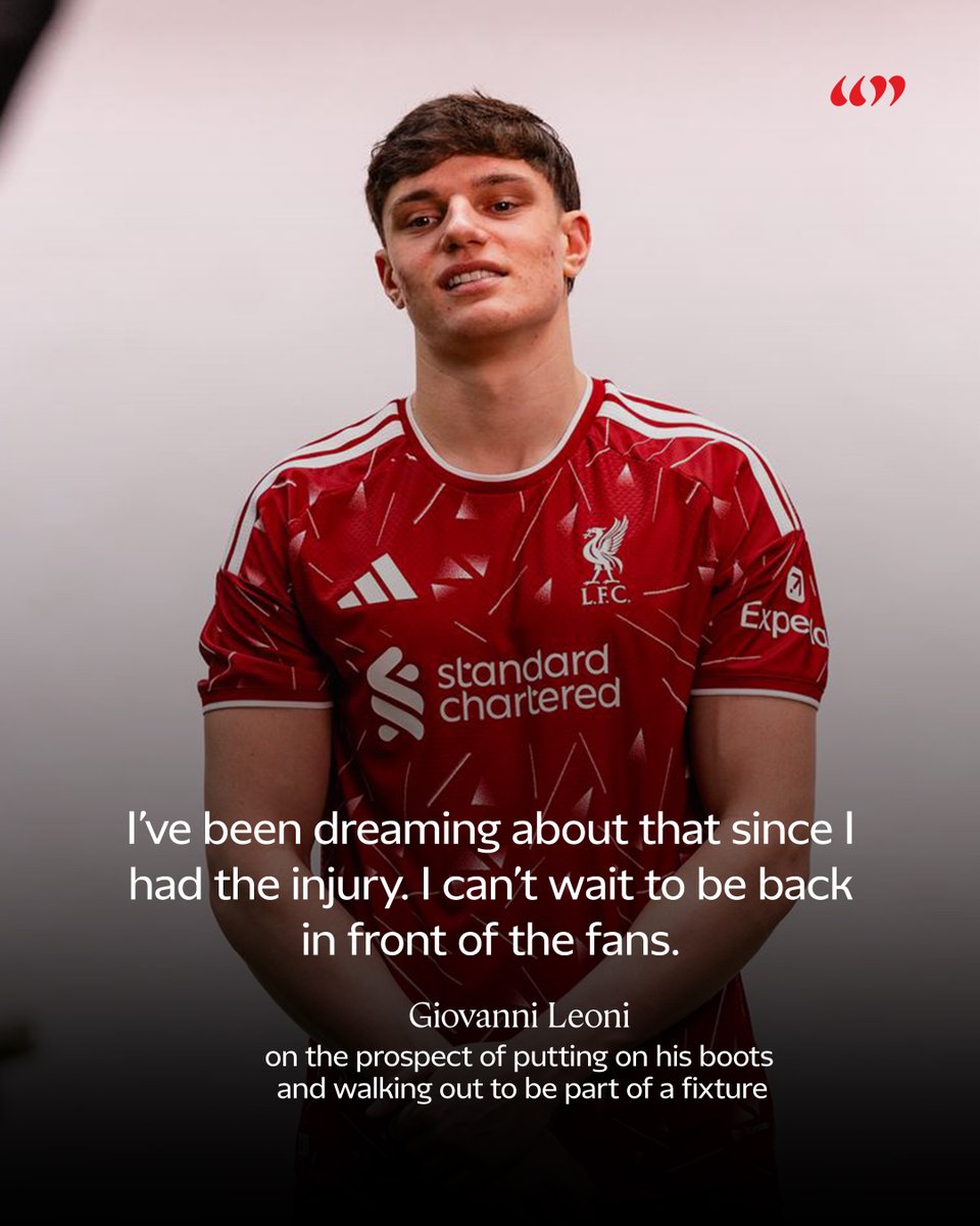 LFC's tweet photo. “Now I can see the light at the end of the tunnel."

Read our in-depth interview with Giovanni Leoni 👇