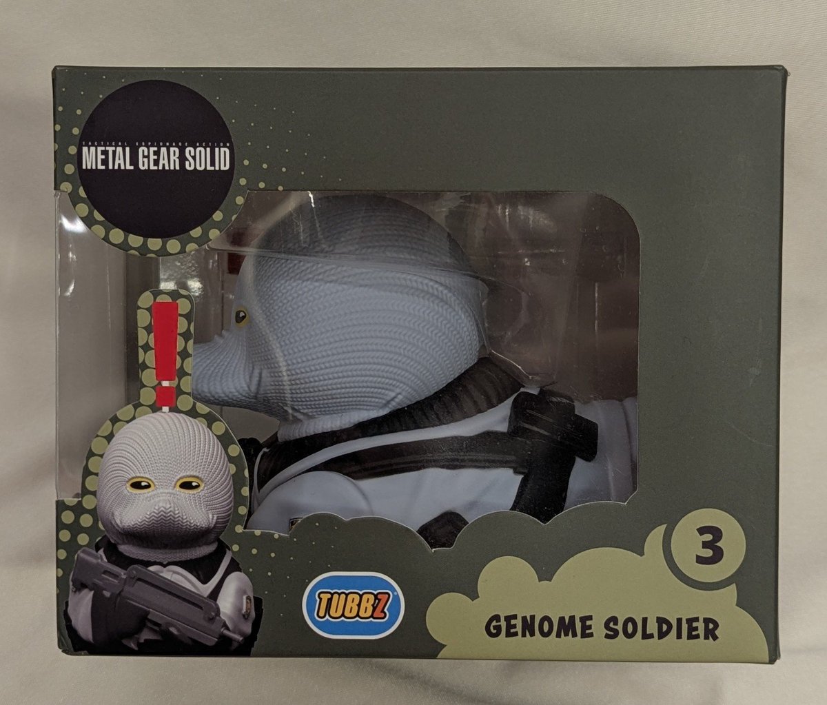 Mandarake_SP8's tweet photo. 【８月8日はSP8に全員集合！！】TUBBZ GENOME SOLDIER を販売します！！！

メタルギアからゲノム兵がアヒルになって登場です!!
デフォルメされてとてもかわいい✨ https://t.co/Gj6rDtnGPP