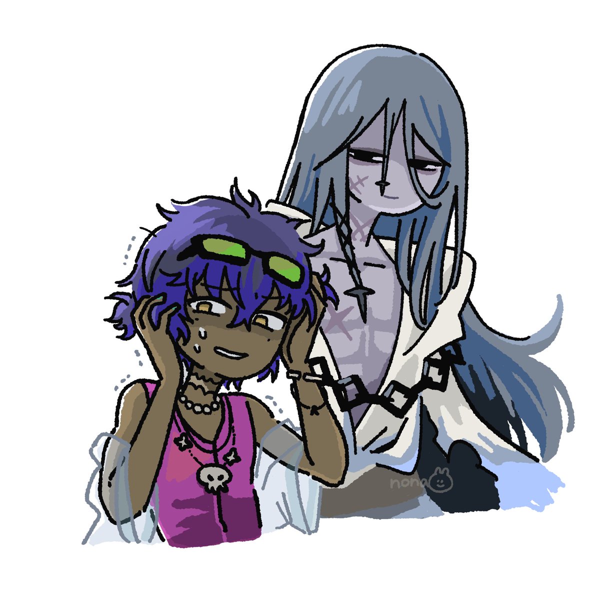 nona_rkgk's tweet photo. アズライールさんも実装されたし、浮かれハサンくんとこの夏を満喫して欲しい #FGO https://t.co/VeeEfrByhI