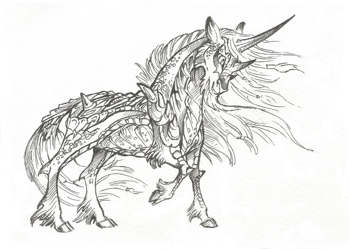 Taski_Guru's tweet photo. Line art of fantasy equine characters
#lineart #horse_oc #unicorn_art #line_art #longma #hybrid #unicorn_oc https://t.co/V4Xdc5PEzU
