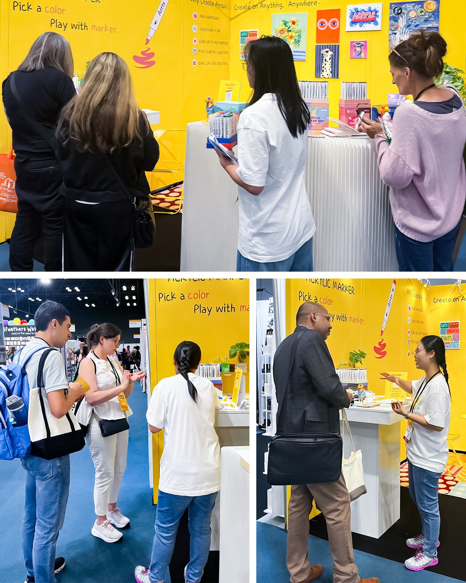 ArrtxArt's tweet photo. That's a wrap, NY NOW 2026 — what a colorful ride! 🎨

💛 To everyone who stopped by &amp; created with us — thank you for making these 3 days unforgettable.

🎨 Thanks to @steffinicoleb for the lovely artwork!

The show's over, but this is just the beginning 🧡

#Arrtx  #Arrtxnynow https://t.co/jVym2RMfyw