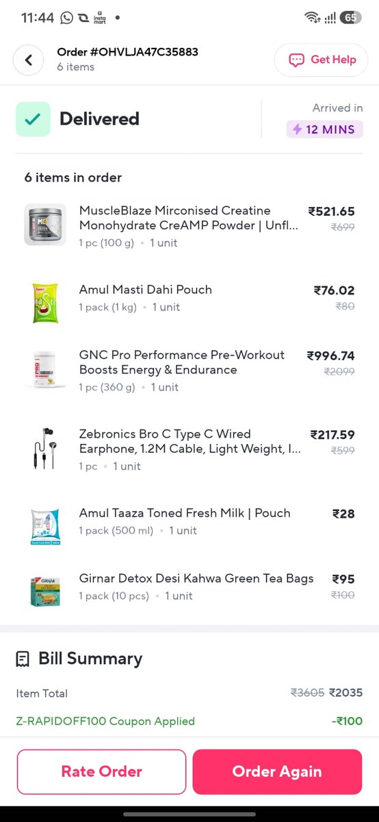 DemonArjun's tweet photo. @ZeptoNow @zeptocares GOT SCAMMED TODAY BY ZEPTO, RECEIVED AATA INSIDE GNC PRO PRE WORKOUT, RETURN OR REFUND NOT INITIATED AS I HAD ORDERED THIS ON 28TH JULY, BUT HAD OPENED THE BOX TODAY. https://t.co/Yk5sEdjmjV