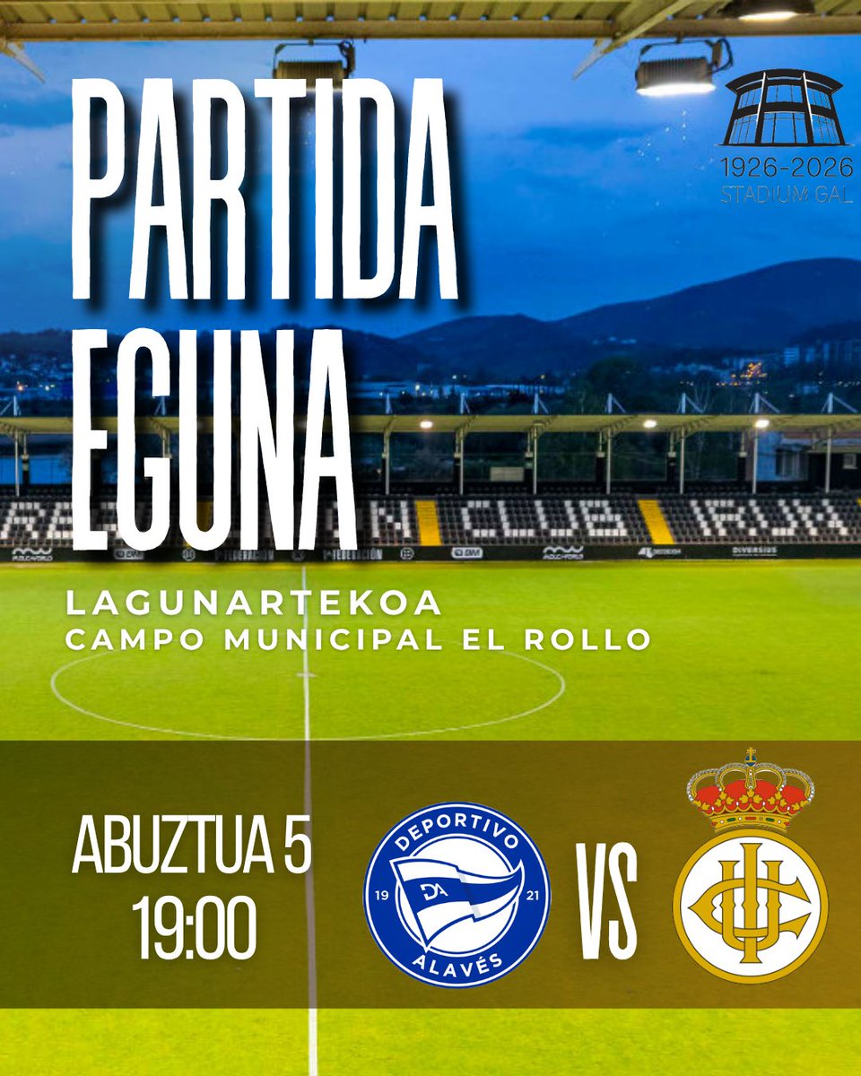 REALUNIONCIRUN's tweet photo. Gaur da eguna!🤍🖤

Hoy jugamos un amistoso contra el @Alaves B en el Campo Municipal El Rollo a las 19:00, esperamos veros. 

Recordad que la tienda abre los lunes, miércoles y viernes de 16:00 a 18:00, y los días de partido abrimos 1 hora antes. ¡Aprovecha para abonarte! https://t.co/yuDhSNYNgv