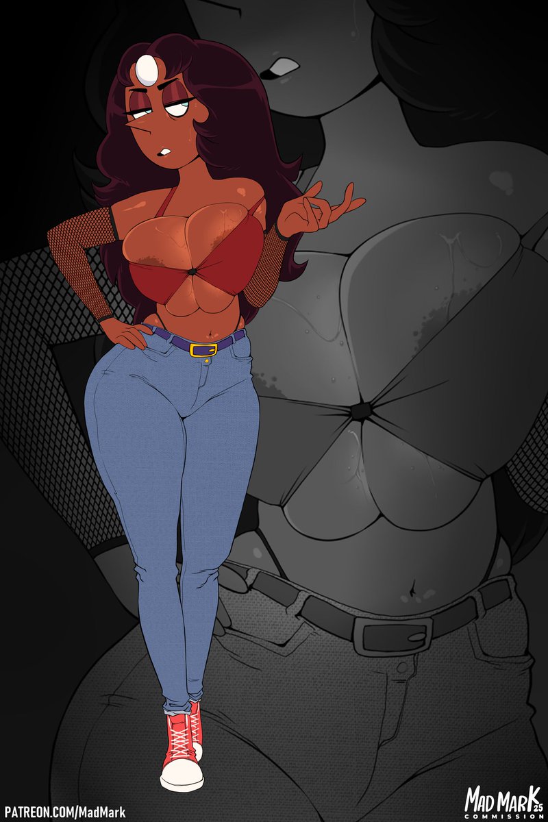 M0CHAPEARL's tweet photo. Ebony was originally designed for a wealthy Sapphire, serving her owner hand and foot with every desire. Once the gempire had collapsed this Pearl had no idea what to do with her newfound freedom. 

Instead opting to travel to Earth to find something she would be good at. https://t.co/0j7ZmcQw6n