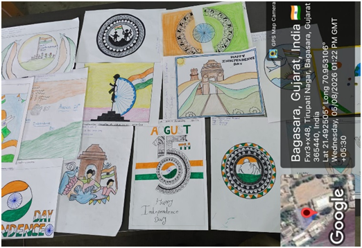 GSCBagasara's tweet photo. GSC, Bagasara organized a Drawing Competition as part of the Pre-Independence Day Celebration on 5th August 2026. @EduMinOfGujarat @CHEGujarat @KcgGujarat @SauUniOfficial @Bahauddinscijnd @GaccIiliyaoffc @ManishJani25 @Drgopalrathod
#preindependence #artwork #drawingcompetition https://t.co/EJ7wXqM2Qv
