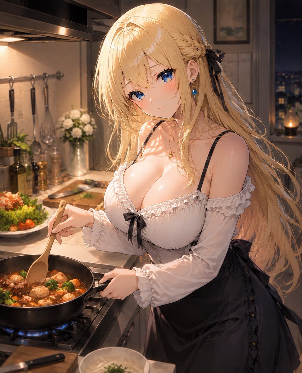 Weiss_serena_'s tweet photo. 夜ご飯作ってできたらそのまま食べちゃいますね✨️ https://t.co/mru6QSVRmD