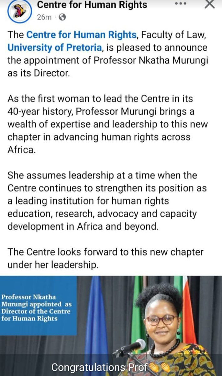 Sello_Libram's tweet photo. 🚨Alert - The University of Pretoria overlooks qualified black South African🇿🇦 candidates and instead appoints an underqualified Kenyan🇰🇪 national as its first woman Director of the Center for Human Rights.

They are continuing their war against black South African professionals https://t.co/gyZa4xBDA5