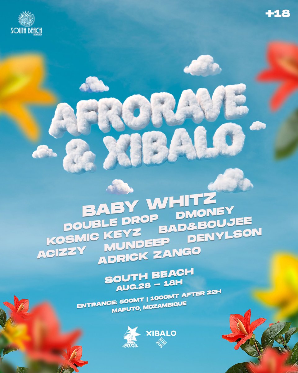 afroravemz's tweet photo. AFRORAVE X XIBALO

Pela primeira vez em Moçambique, vamos receber a Baby Whitz para uma noite de Deep House, Afrotech, Gaom, AfroHouse &amp; House Music! 

O dia 28 será um dia histórico, então se gostas de uma experiência sonora incrível, vem passar a noite connosco!

Até já Ravers! https://t.co/gC4TAGQ3qj