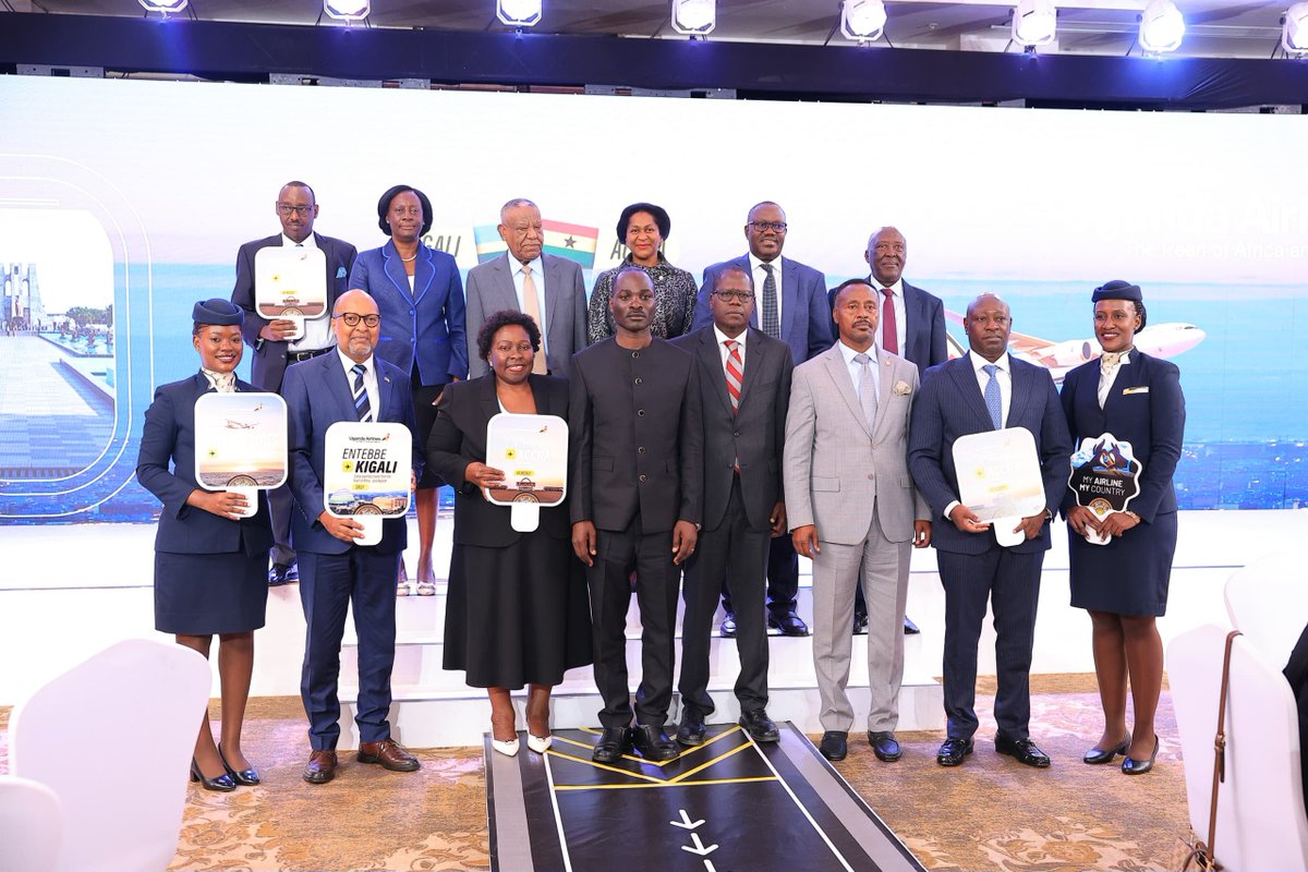 TourismBoardUg's tweet photo. Today, we joined @UG_Airlines as the national carrier announced the expansion of its African network with new routes to Accra, Ghana, starting 27 October, and Kigali, Rwanda, starting 18 November 2026.

Accra and Kigali offer important links to destinations that remain under-connected to much of Eastern and Southern Africa and are currently unserved directly by Uganda. 

This expansion will make it easier for more travellers, investors and business communities to access the Pearl of Africa and experience its wildlife, culture, landscapes, hospitality and adventure.

#ExploreUganda | #FlyTheCrane