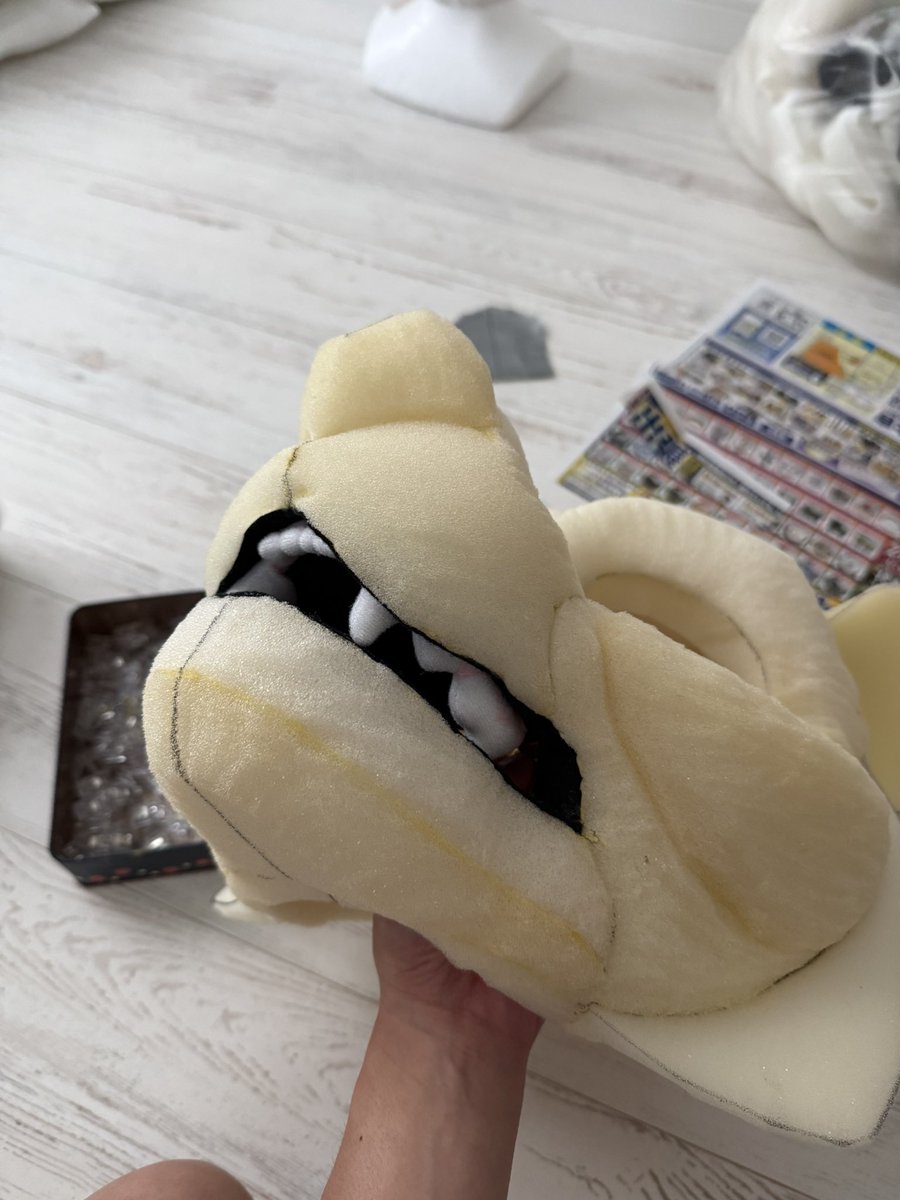 kigurumi_belu's tweet photo. 歯と歯茎を作ってみたんだけど、これバランス難しい… https://t.co/ohFYqxmaFy