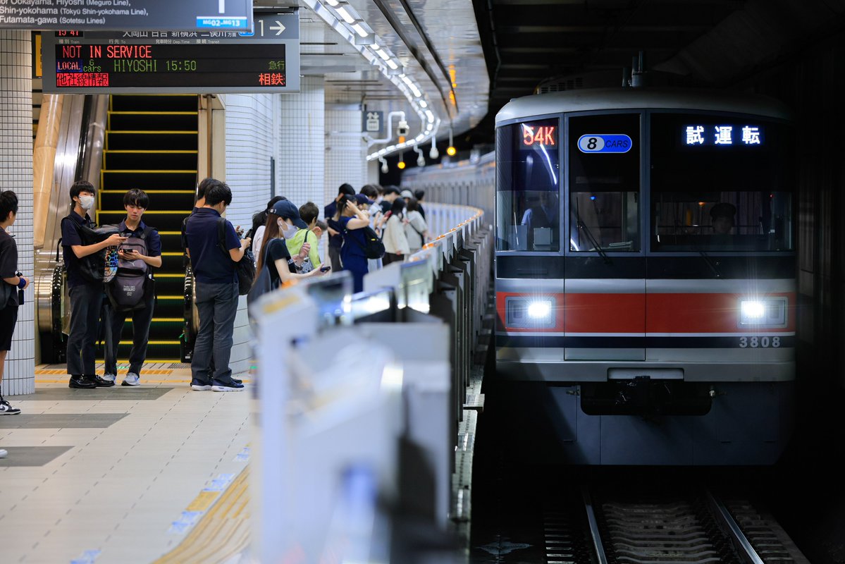 to_fy010's tweet photo. 2026.7/

95運行 半蔵門線内ATO試験送り込み
東急2137F
54K ATO調整試運転
東急3108F https://t.co/5JwAdmiY4C
