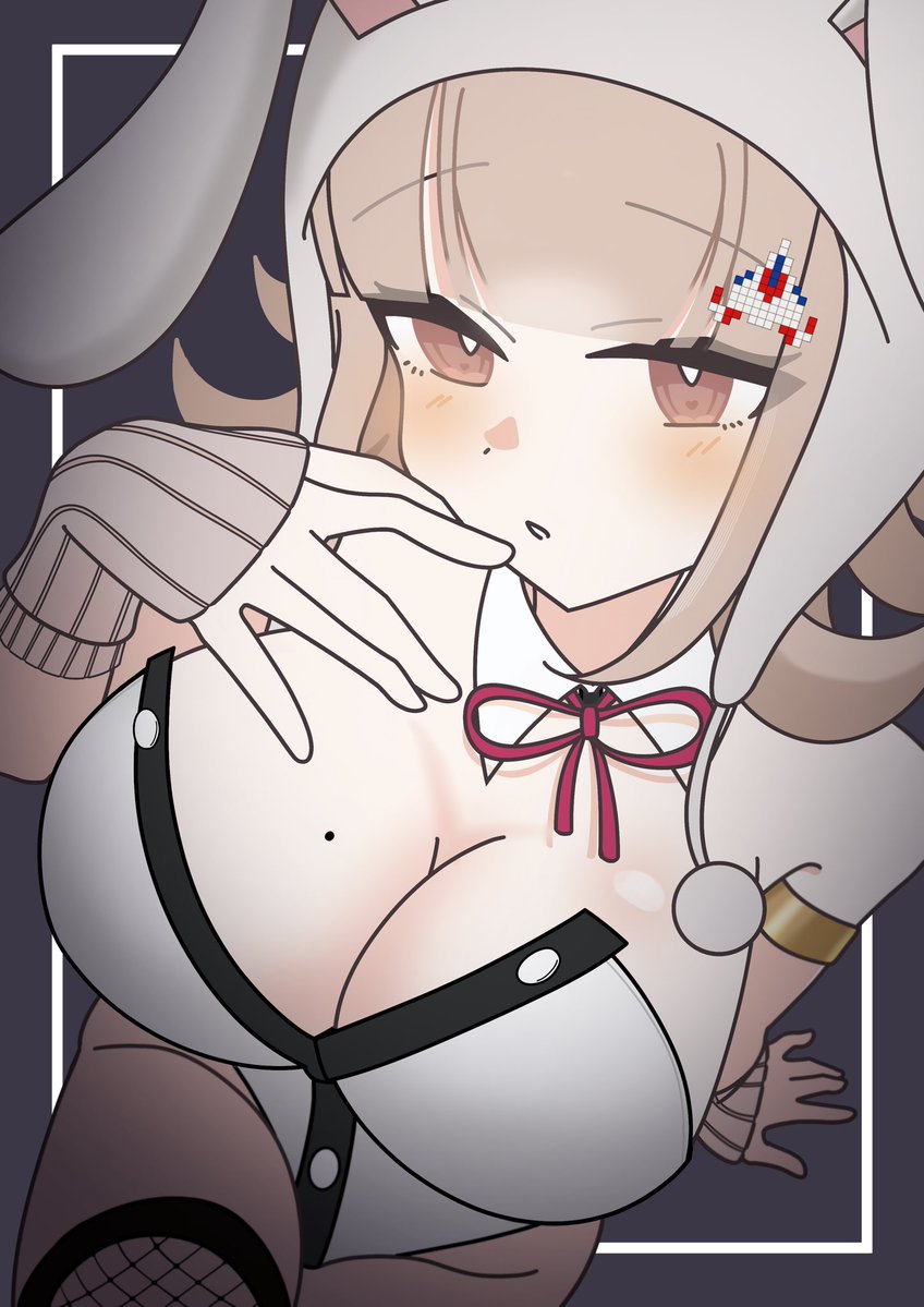 fuwari_nnm's tweet photo. ﾊﾞﾆｰの日ですよ、まだ。🐰

 #Danganronpa  #七海千秋 https://t.co/LRjYvLN9de