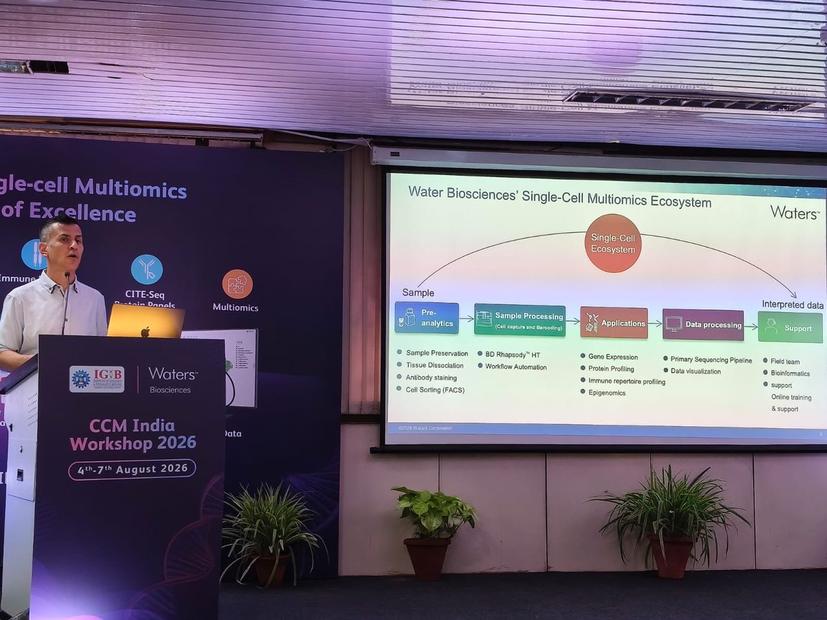 CTCTC_tmc's tweet photo. Investing in continuous learning 🧬
Our PhD scholar @AafreenAnsari44 is attending the CCM India Workshop 2026, exploring the latest advances in #SingleCellMultiomics, #Sequencing, and #DataAnalysis while connecting with experts & fellow researchers. @IGIBSocial @ACTREC_TMC https://t.co/SzZcARrRQL
