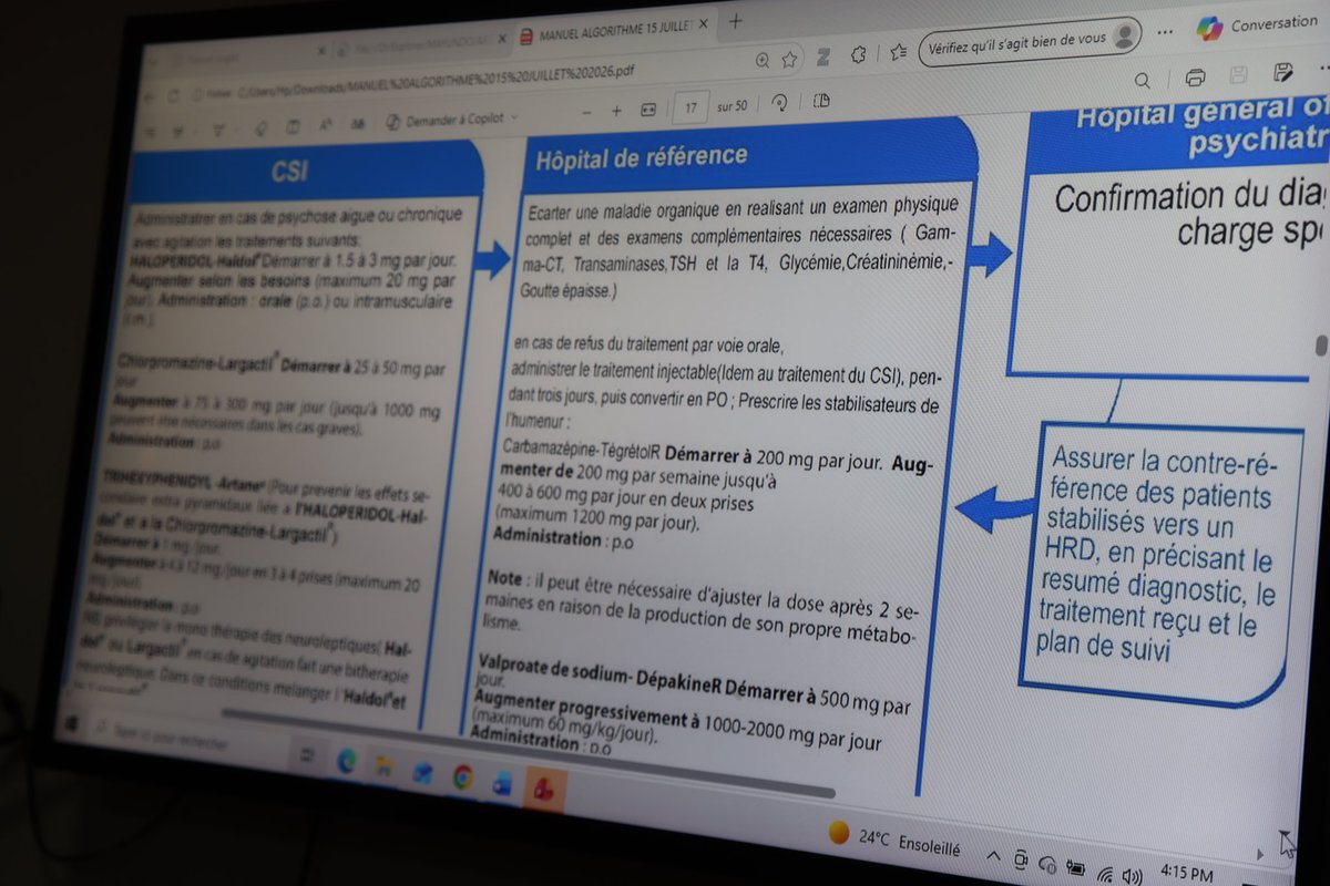 OMSCongo's tweet photo. Ouverture ce 4.08.2026, de l’atelier national de validation des algorithmes #mhGAP par le @MSP_CG avec l’appui de l'@OMSCongo.
Objectif : doter le #Congo 🇨🇬 d’outils harmonisés pour renforcer la prise en charge des troubles mentaux dans les soins de #santé primaires. https://t.co/1giD8KVprc