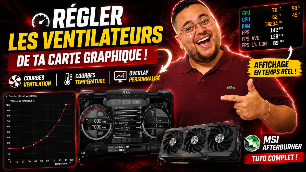 MirakHardware's tweet photo. 🔥 Ta carte graphique chauffe ? Fais ces réglages ! https://t.co/E87xf1MHQe via @YouTube https://t.co/KpJ1fEj06u