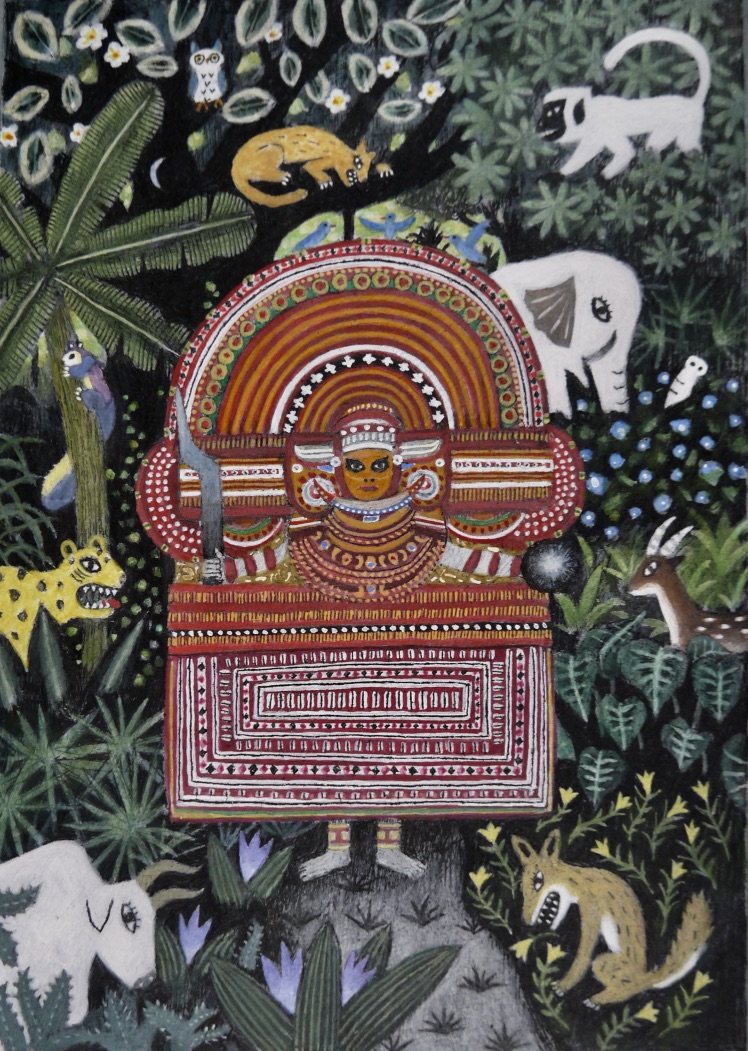 amagumbos's tweet photo. 「テイヤム」
#テイヤム #Theyyam  #ケララ https://t.co/9yADrfbxuv
