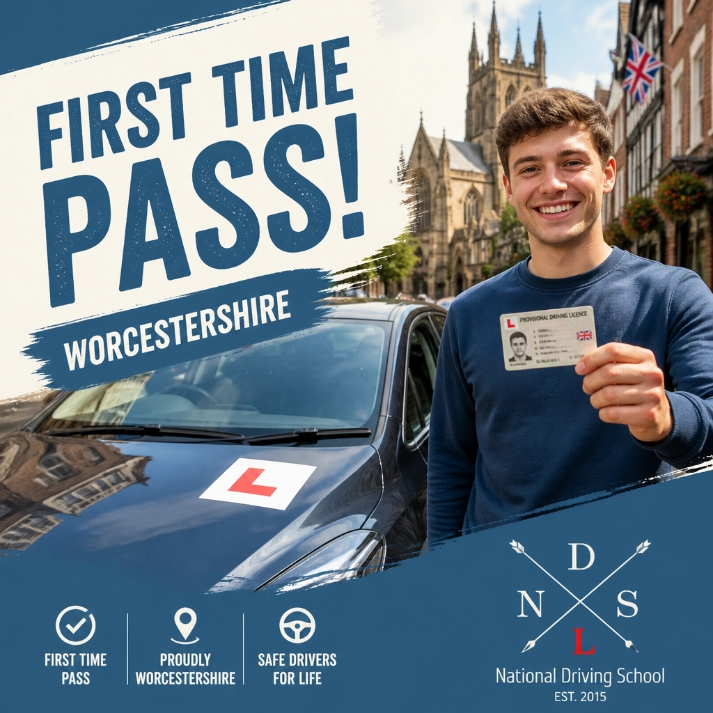 NationalDrivin1's tweet photo. Huge congratulations to our Worcestershire student on passing FIRST TIME! 🚗💨 Hard work truly pays off. So proud of your success! 🌟 #DrivingLessons #Worcestershire #FirstTimePass https://t.co/k5qol0S8PL