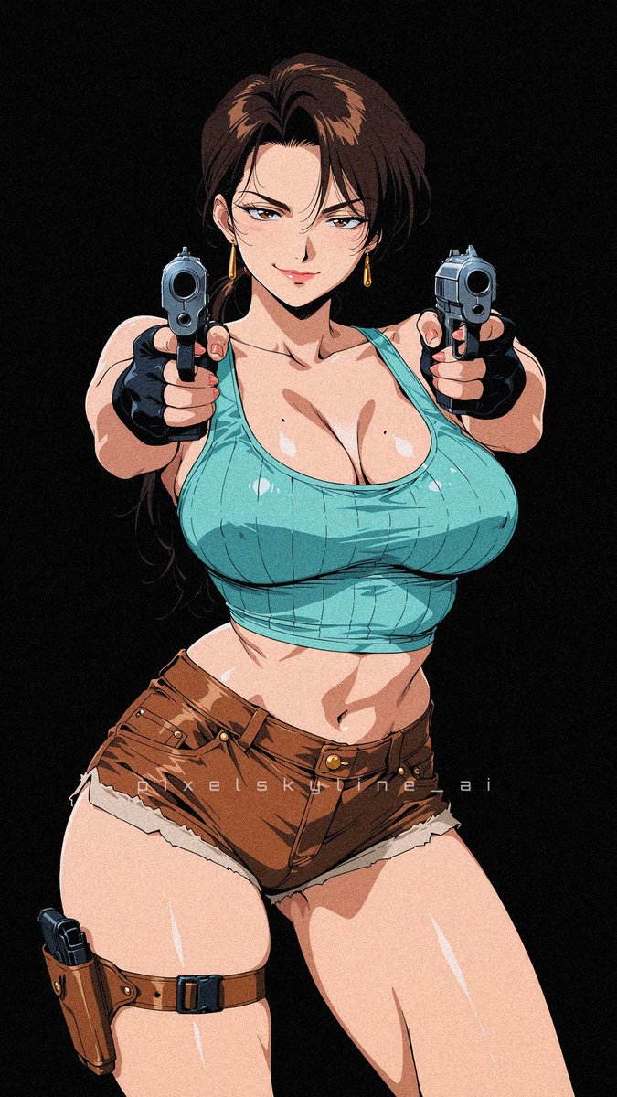 pixelskyline_ai's tweet photo. Tomb raiding, but make it retro anime drip❤️‍🔥 https://t.co/WnMPejpdPv