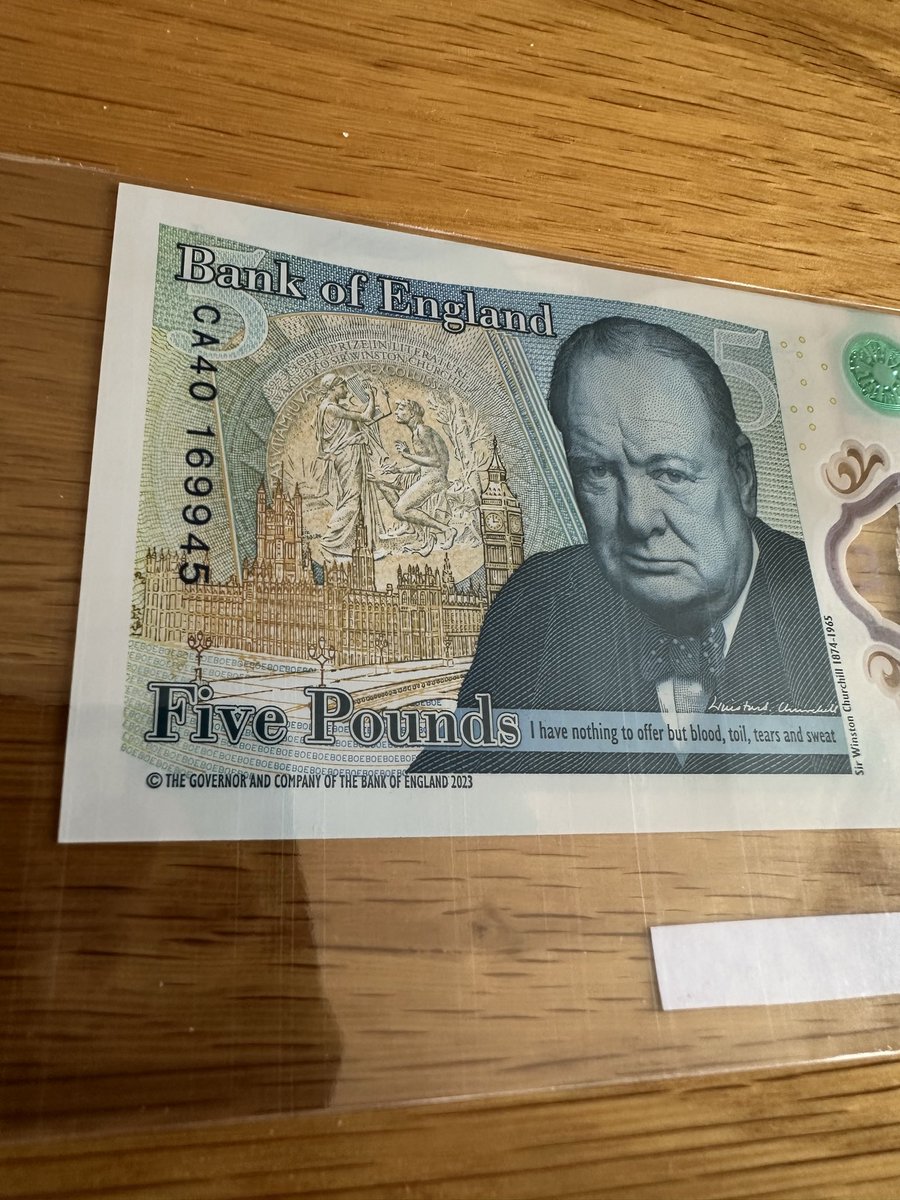 Vintage0Antique's tweet photo. Check out #KingCharles #5POUNDS £5 #NOTE #UNCIRCULATED #BANK of #ENGLAND and Protective Sleeve https://t.co/9wqzjIkFMB #eBay via @eBay_UK https://t.co/qJdF8T2OcP