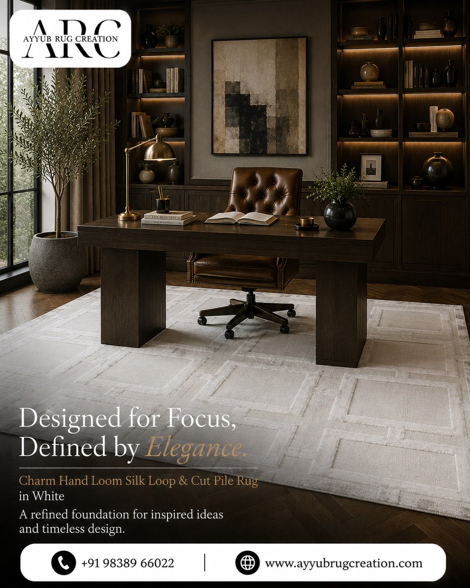AyyubRug's tweet photo. Luxury That Elevates Every Space 📷
From a welcoming entryway and a sophisticated dining room to a serene bedroom and an inspiring study, the Charm Hand Loom Silk Loop &amp; Cut Pile Rug in White brings timeless elegance to every corner of your home. Expertly handcrafted with https://t.co/25JRQGJMuu