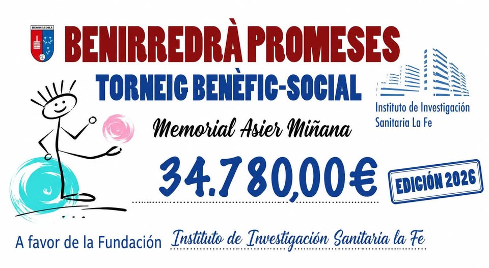 FundacionSEHOP's tweet photo. El VIII Torneig Benèfic-Social Benirredrà Promeses ha recaudado 34.780 € para impulsar la investigación en cáncer infantil🎗️

Cada euro recaudado es un paso más hacia una mejor atención e investigación para niños, niñas y adolescentes con cáncer. https://t.co/WdVJKGSxad
