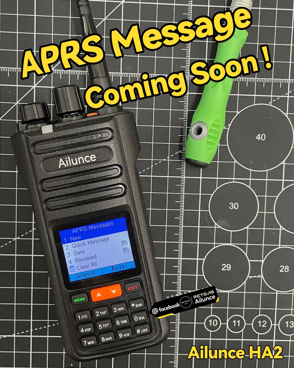 ailunce's tweet photo. ❗Something new is coming to APRS…
Any guesses? 👀
#firmware #FirmwareUpdate #hamradio #amateurradio #aprs #aprsmessage #AilunceHA2 #RETEVISAilunce #hamradiooperator #amateurradiooperator #amateurradiocommunity #radiocommunication #emergencycommunications #offgrid #outdoors https://t.co/lx1oNyKKbU