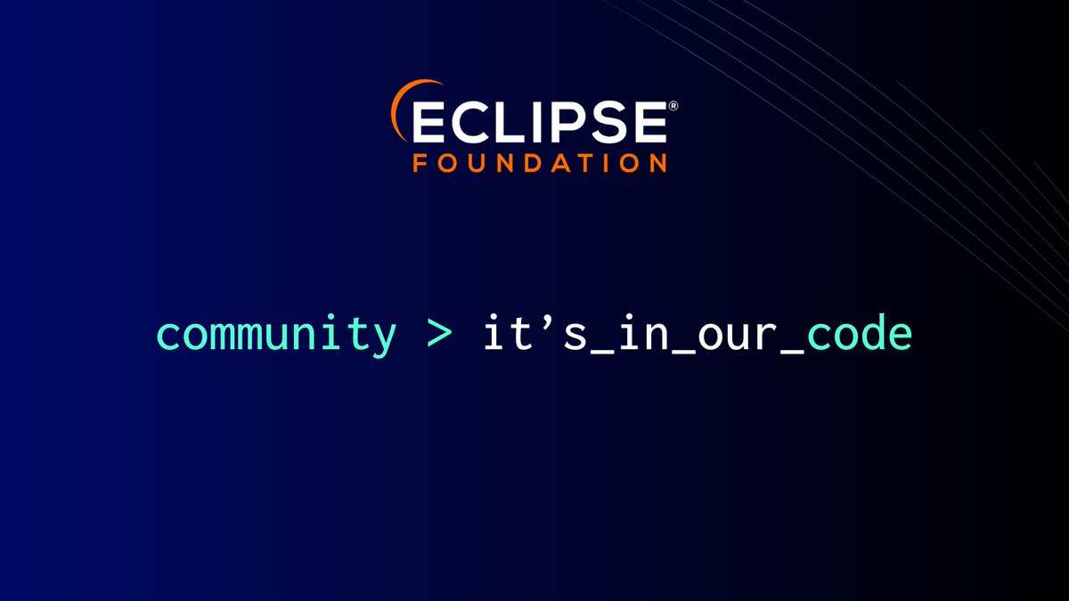 EclipseFdn's tweet photo. 🤝 Why does vendor-neutral governance matter in open source?
Because true collaboration only works when everyone has an equal seat at the table.

At the #EclipseFdn, decisions are made transparently, with shared community oversight.

This ensures fairness, long-term stability, and technology that serves the entire ecosystem, not just one vendor’s roadmap.
https://t.co/sZ2OfCIKiu 

#EclipseFdn #opensource #community