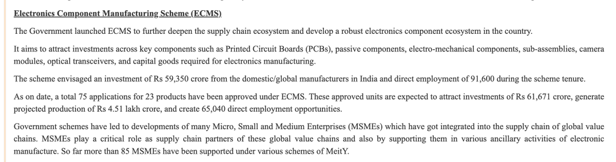 prateekbs's tweet photo. @maisooru Most of the RW wanted him to go after the 2024 results. Ashwini Vaishnaw is the performing  minister ever in the Modi Govt. Results have already been delivered in electronics.(PLI+ISM+ ECMS etc) 
https://t.co/1LM950E1F7 https://t.co/BcVP24R5yg