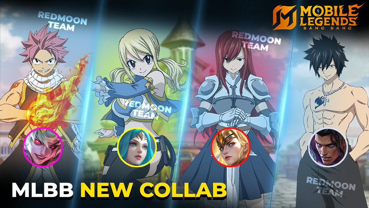 RedMoonML's tweet photo. MLBB x Fairy Tail https://t.co/aOOTd6zPhh