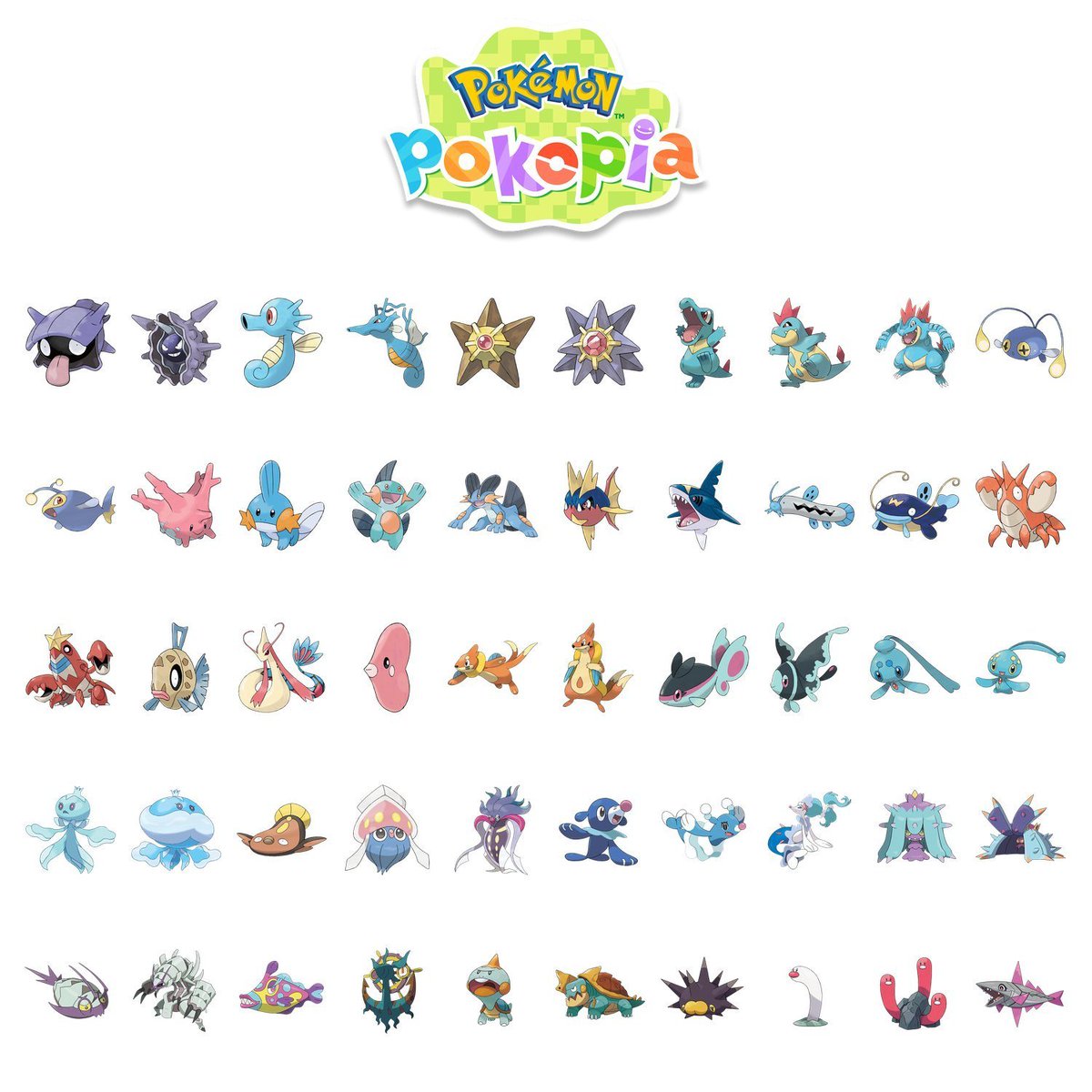 Light_88_'s tweet photo. The Complete List of Pokémon Added in Pokémon Pokopia DLC Part 1: Bubbly Basin.

It's a bit disappointing that no Legendary Pokémon were added in this DLC. Hopefully they'll save them for future updates. https://t.co/YP7coleLHq
