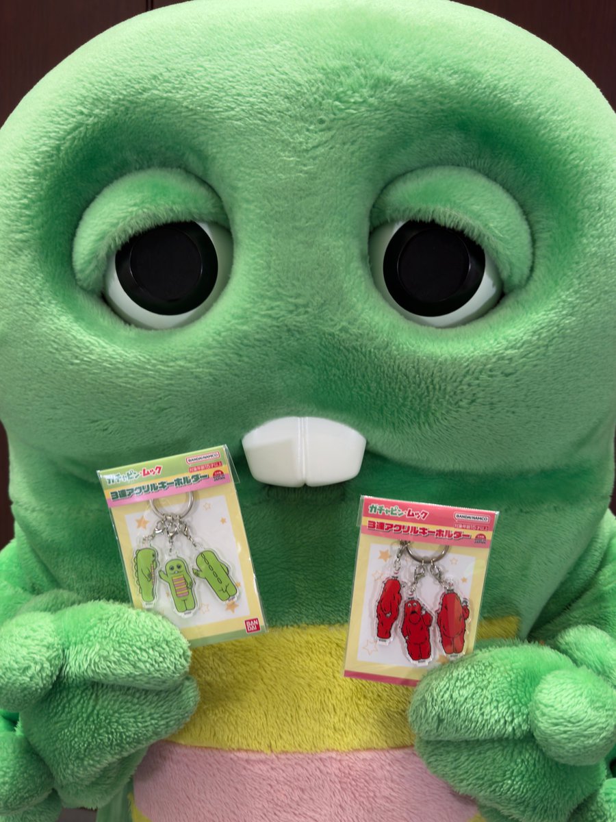 gachamukku_info's tweet photo. 🍀商品情報🍀

ガチャピン・ムックそれぞれの
🟢🔴３連アクリルキーホルダー🟢🔴

まえ・よこ・うしろの姿がひとつになったデザイン🌟

普段はなかなか見られない⁉️よこ・うしろ姿まで
楽しめるのがポイントです😆

全国の雑貨店やキャラクターショップにてお買い求めいただけます🛍️ https://t.co/sVnKPNEJ3n